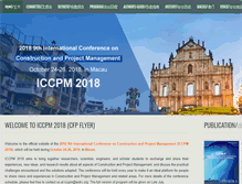 Tablet Screenshot of iccpm.org